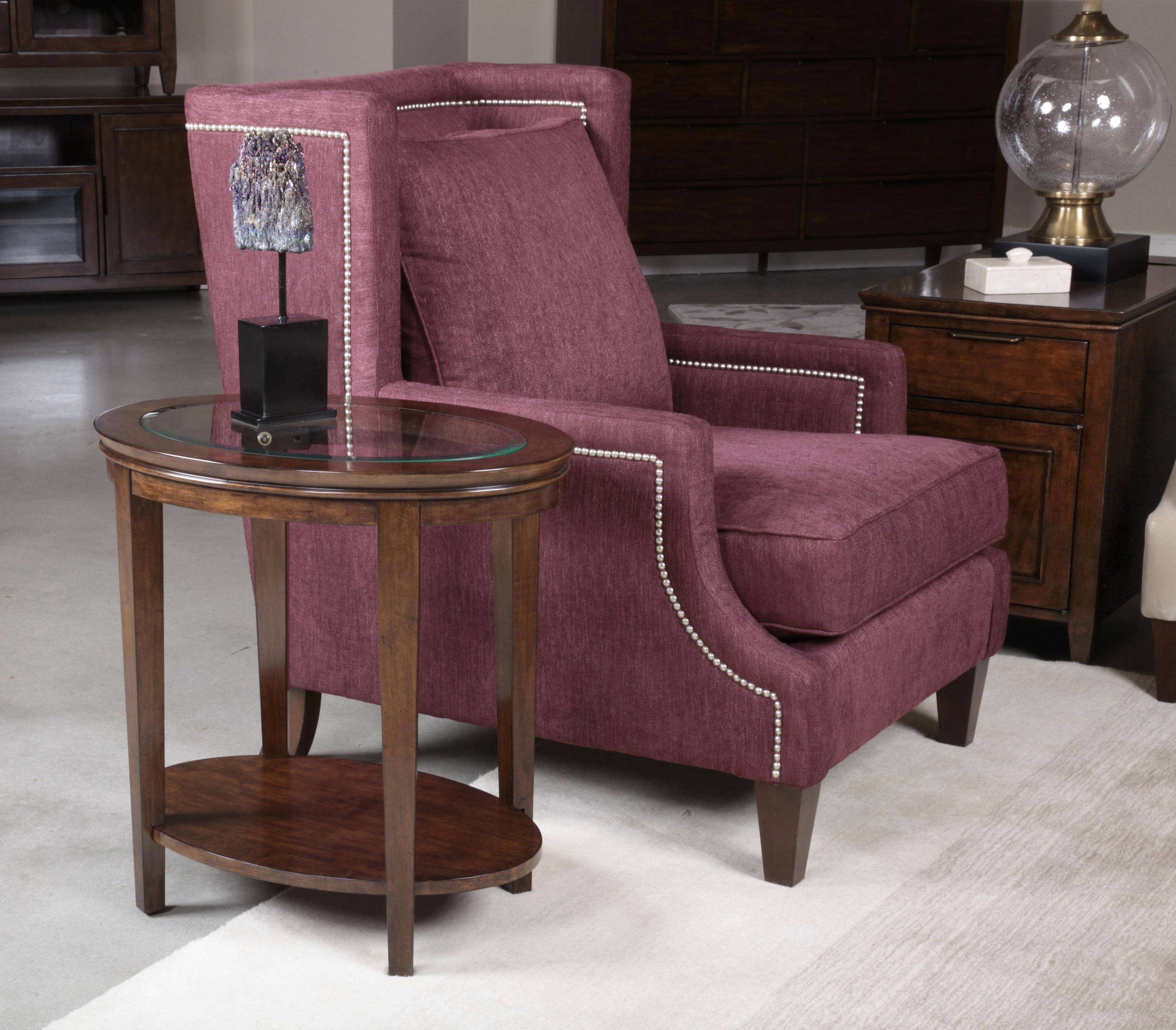 Kincaid Furniture Elise 77020 Transitional Elise Oval End Table with